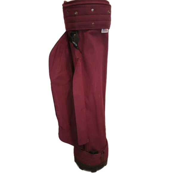 Wilson Staff Professional Golf Club Bag - 3 Slots, Vintage? Maroon Red USA - Picture 5 of 10
